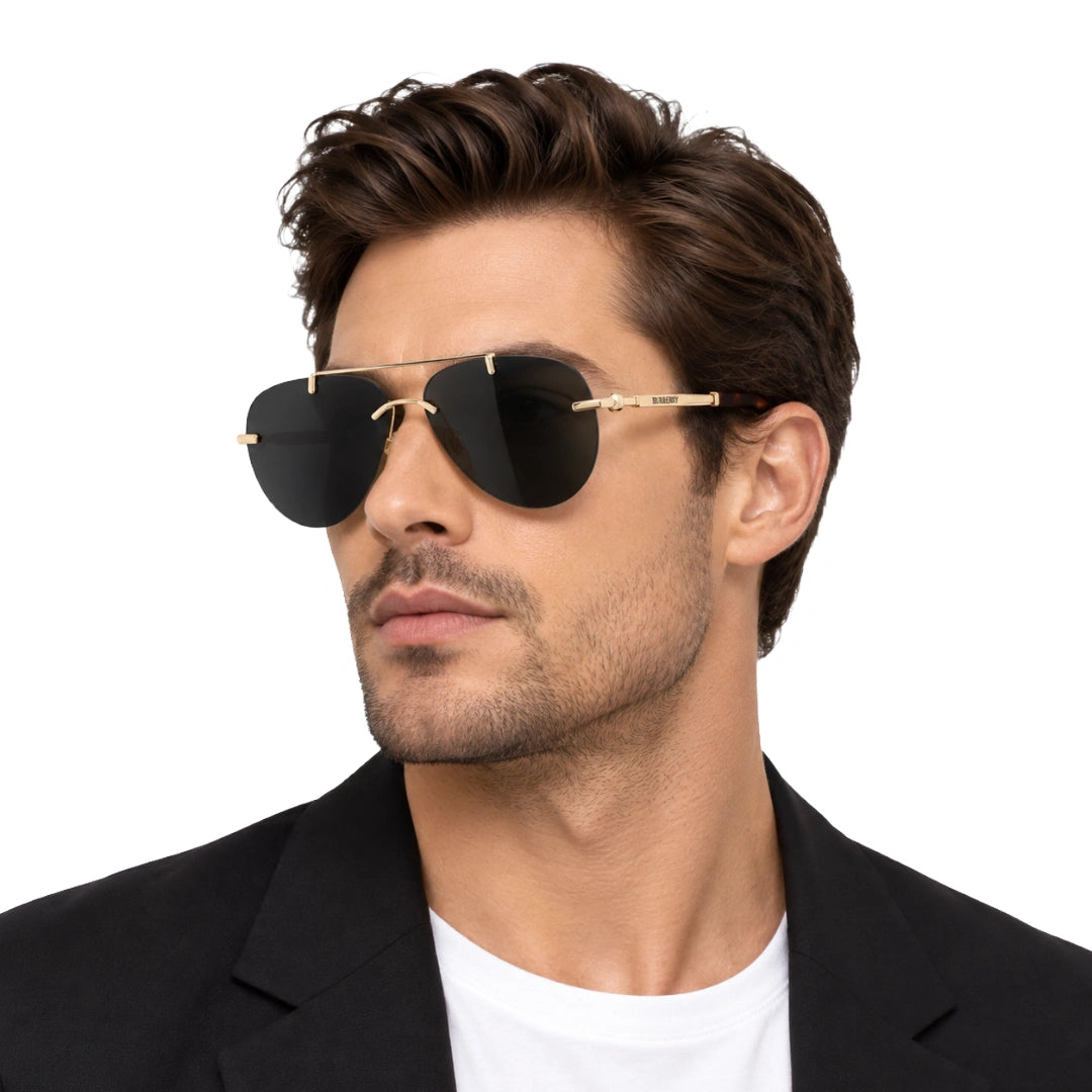 Burberry | Premium Rimless Designer Sunglasses-7