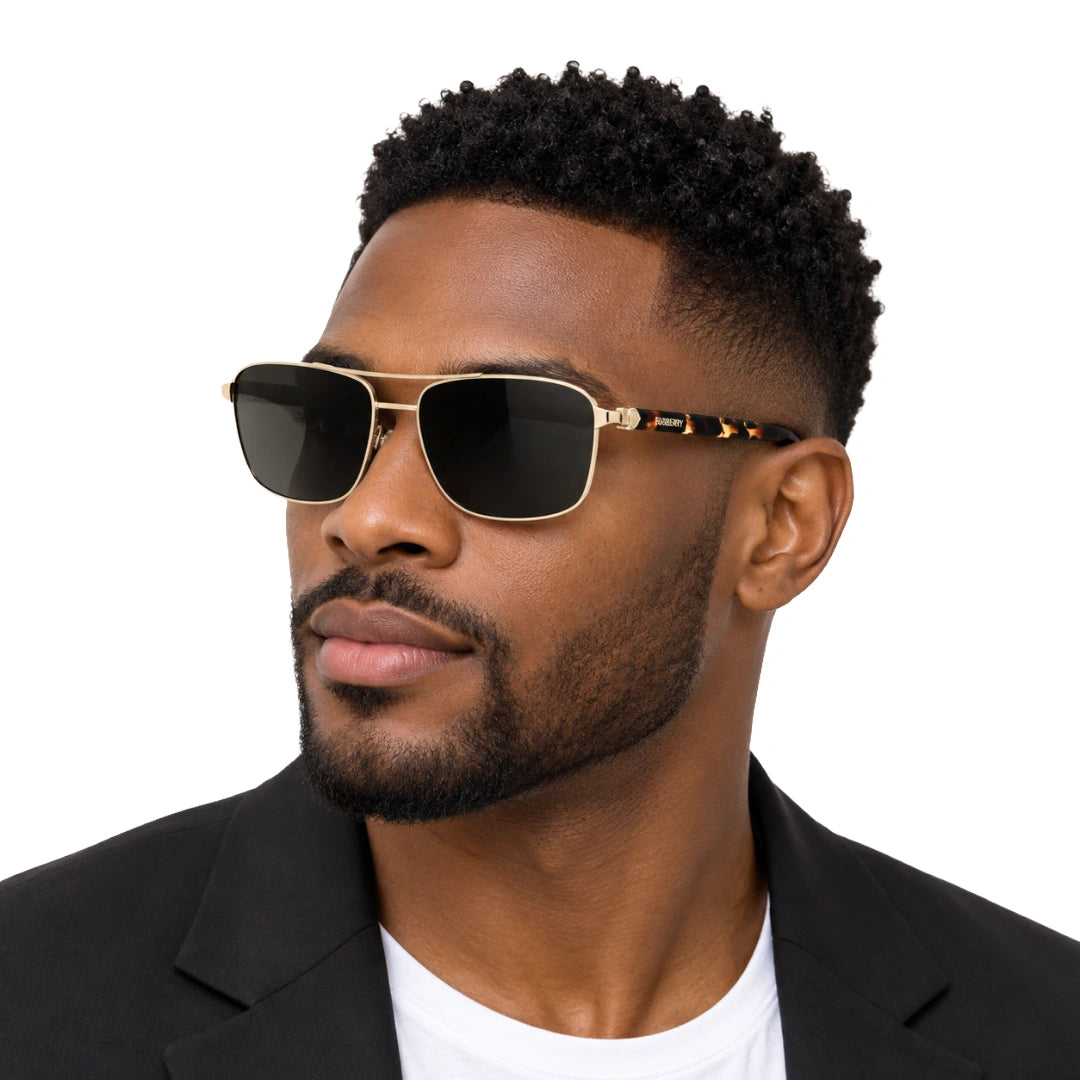 Burberry 0BE3163 | Structured Rectangular Designer Sunglasses-7