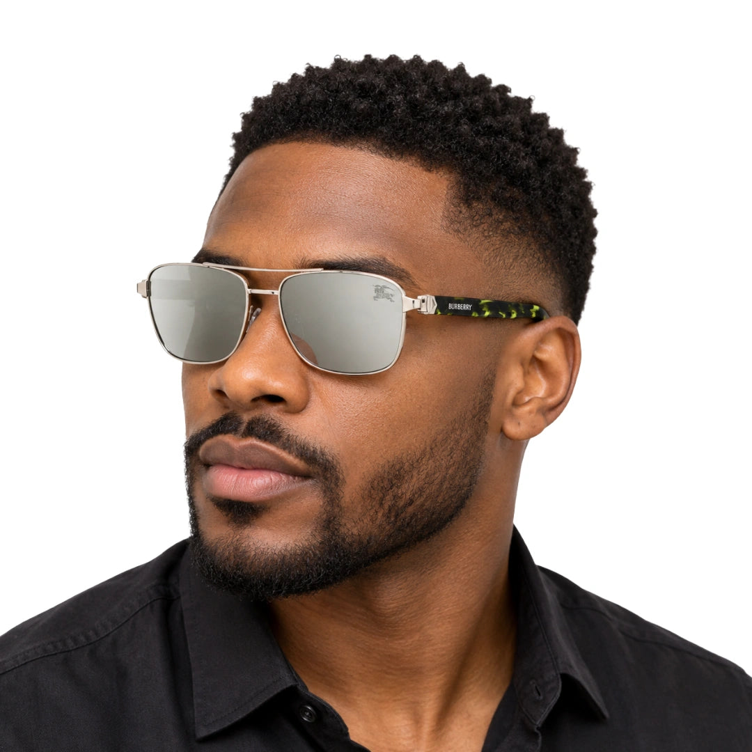 Burberry 0BE3163 | Structured Rectangular Designer Sunglasses-18