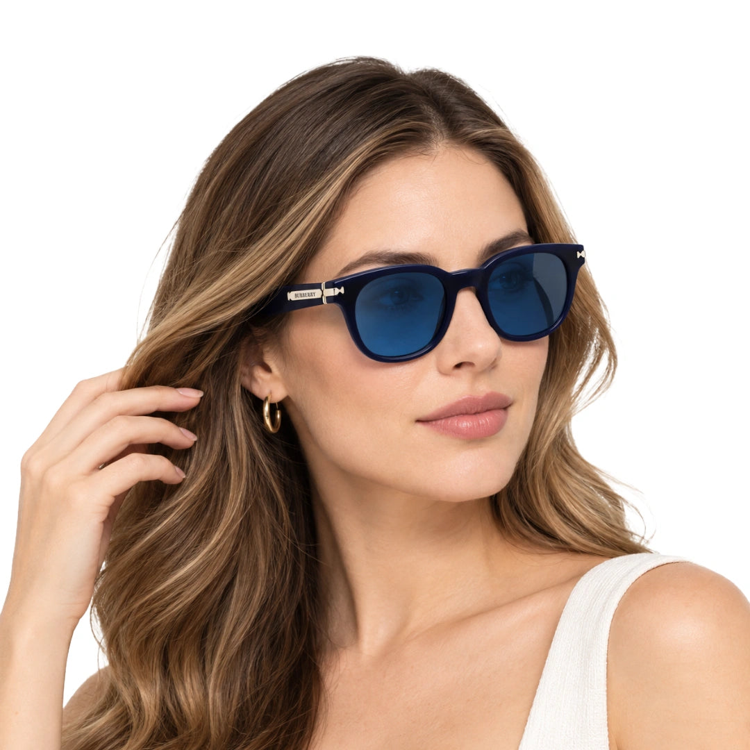 Burberry 0BE4439 | Modern Designer Round Sunglasses-8
