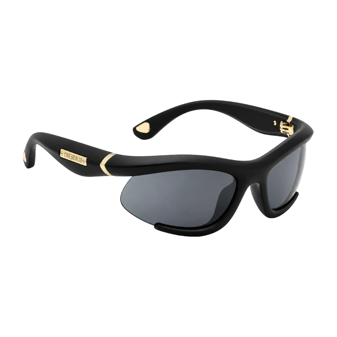 Burberry 0BE4462 | Oval Wraparound Designer Sunglasses-5