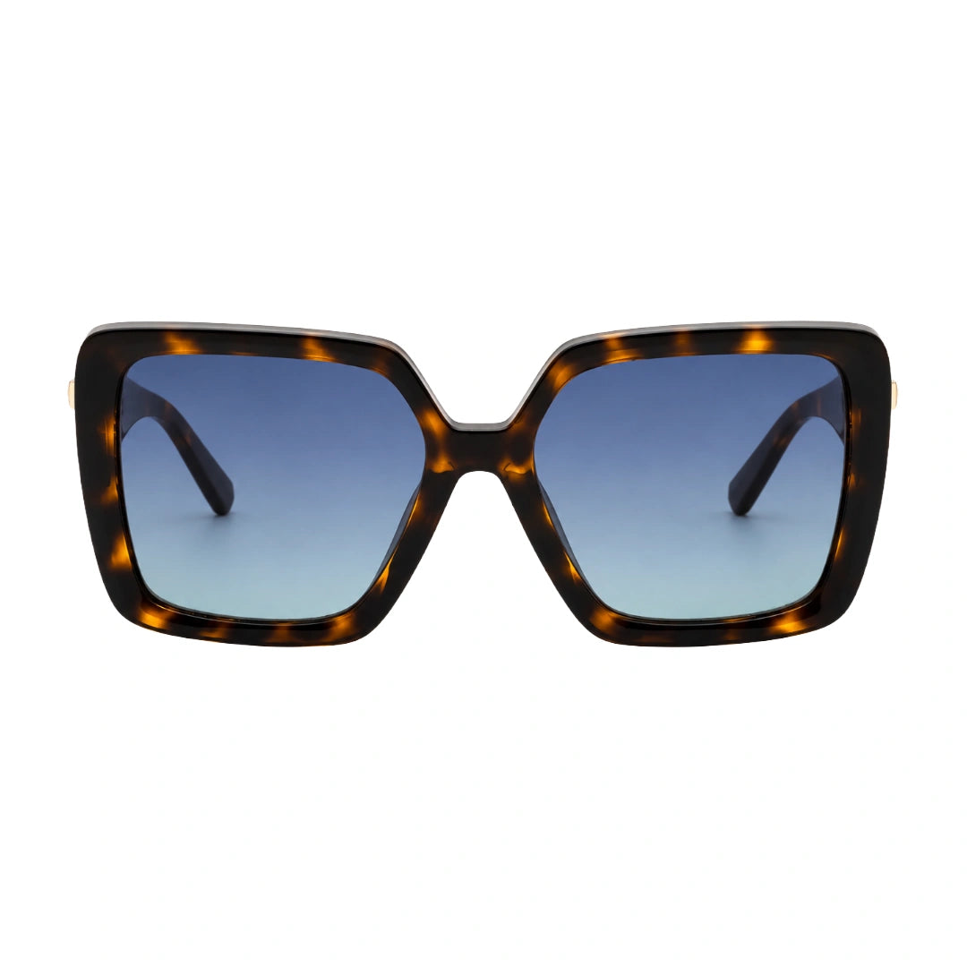 Tiffany 0TF4206U | Oversized Havana Square Blue Gradient Sunglasses