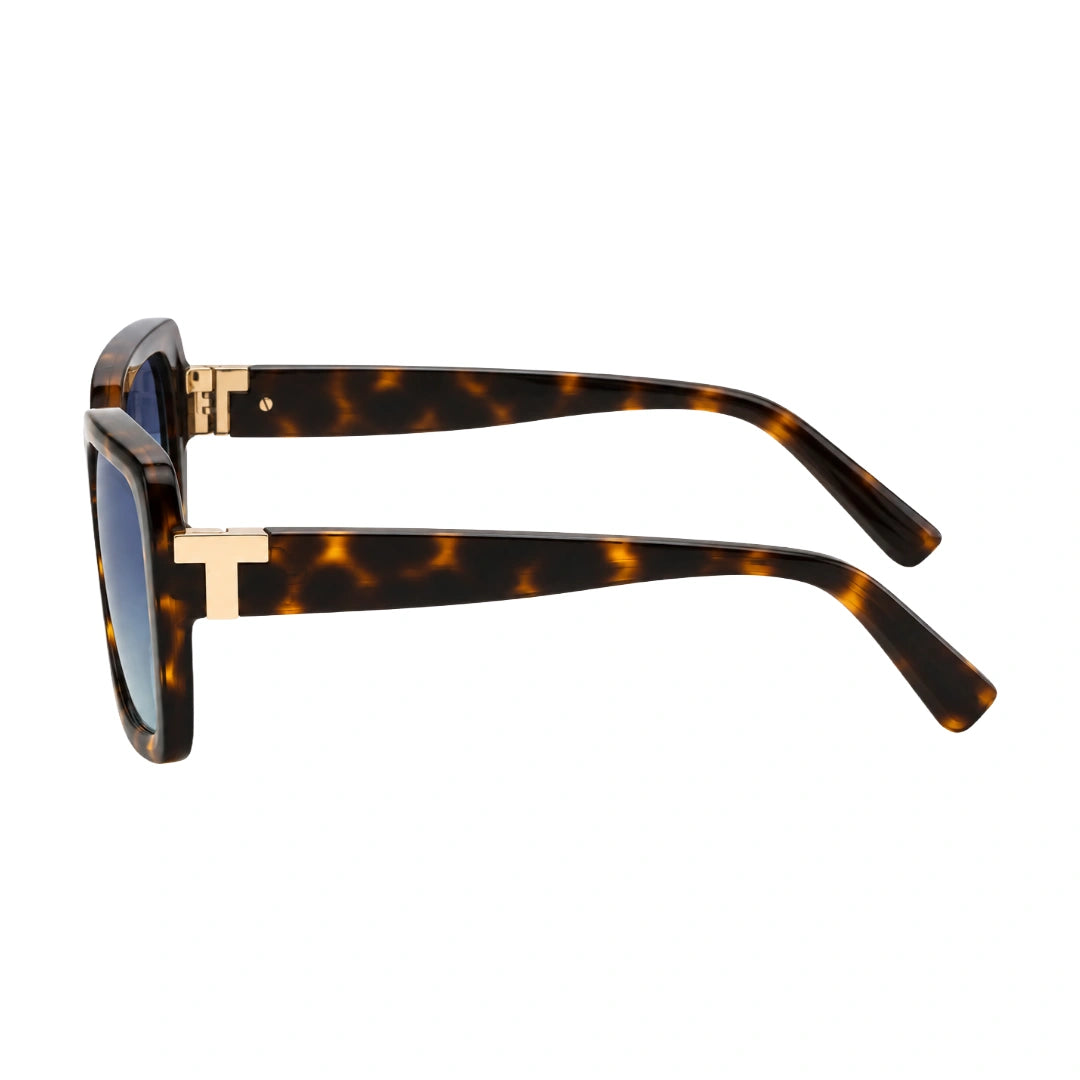 Tiffany 0TF4206U | Oversized Havana Square Blue Gradient Sunglasses
