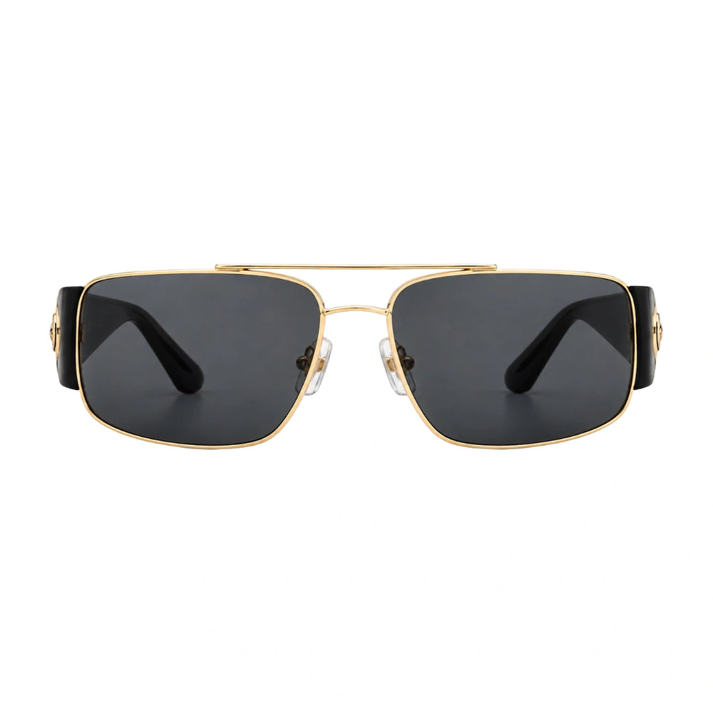 Versace 0VE2163 | Designer Rectangular Double-Bridge Sunglasses
