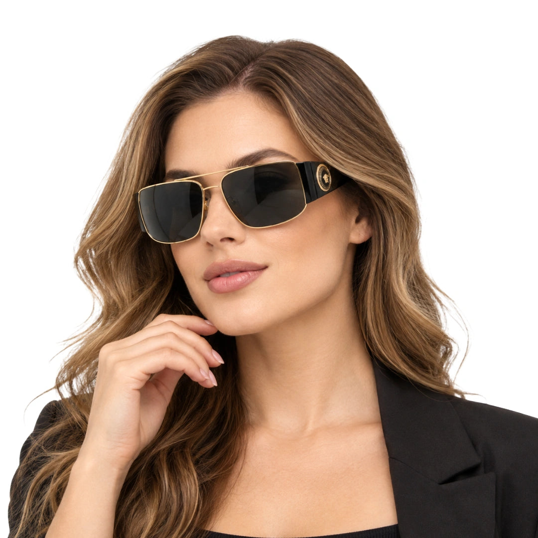 Versace 0VE2163 | Designer Rectangular Double-Bridge Sunglasses-zoom-8