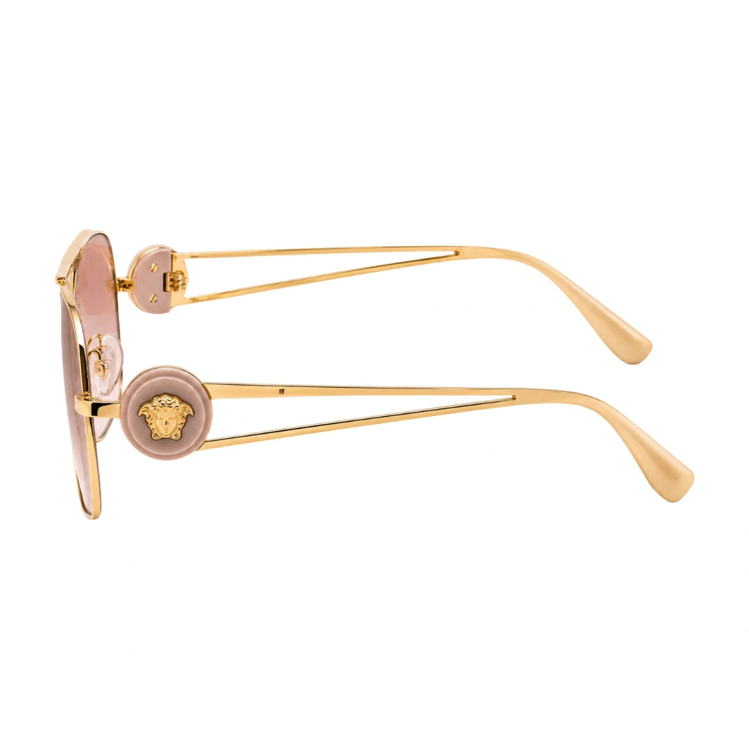 Versace 0VE2269 | Square Double-Bridge Metal Sunglasses-zoom-3