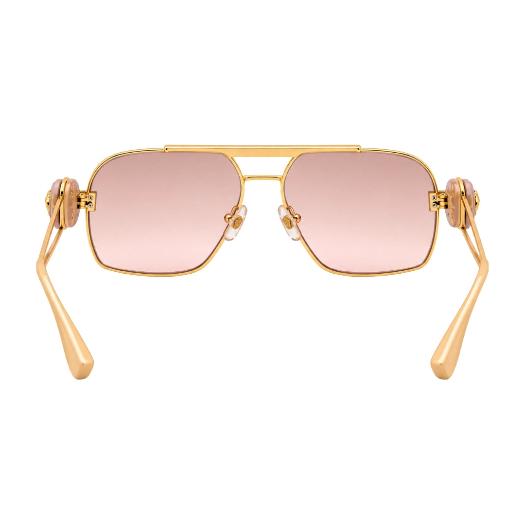 Versace 0VE2269 | Square Double-Bridge Metal Sunglasses-zoom-4