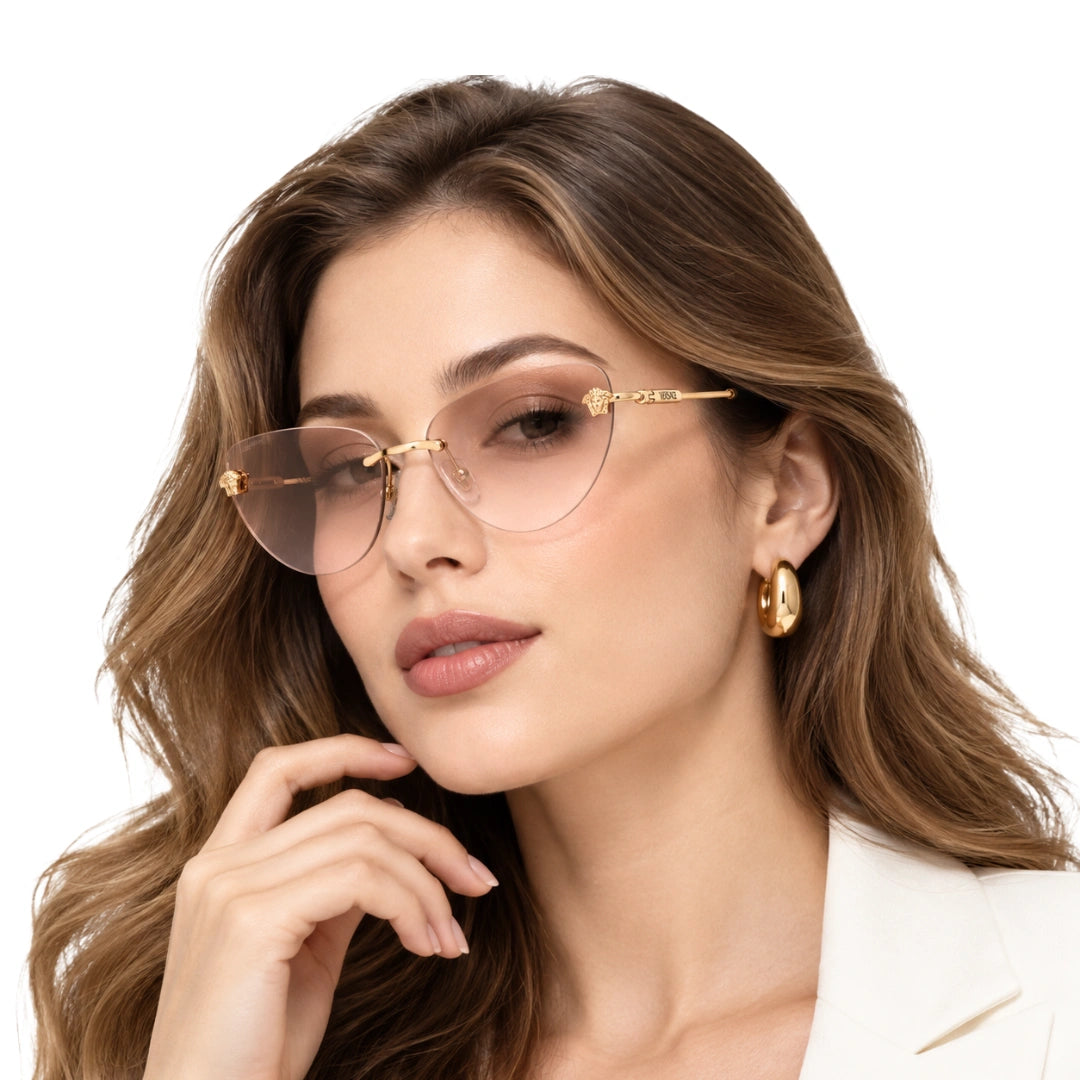 Versace 0VE2281 | Full-View Rimless Sunglasses-8