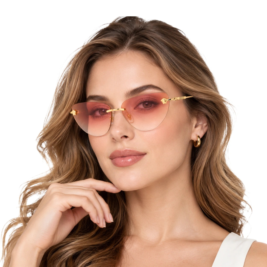 Versace 0VE2281 | Full-View Rimless Sunglasses-15