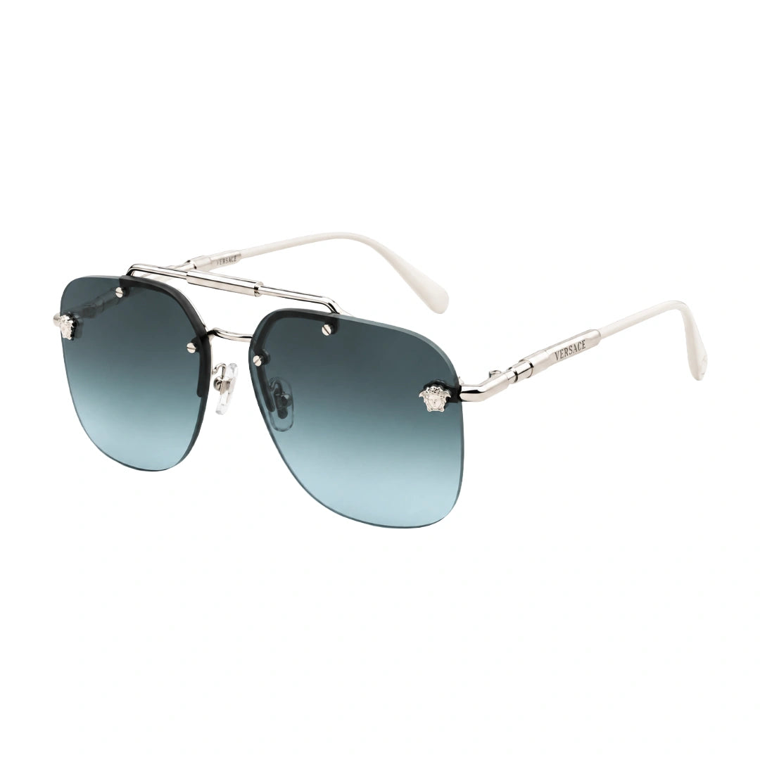 Versace 0VE2296 | Metal Navigator Double-Bridge Sunglasses-11