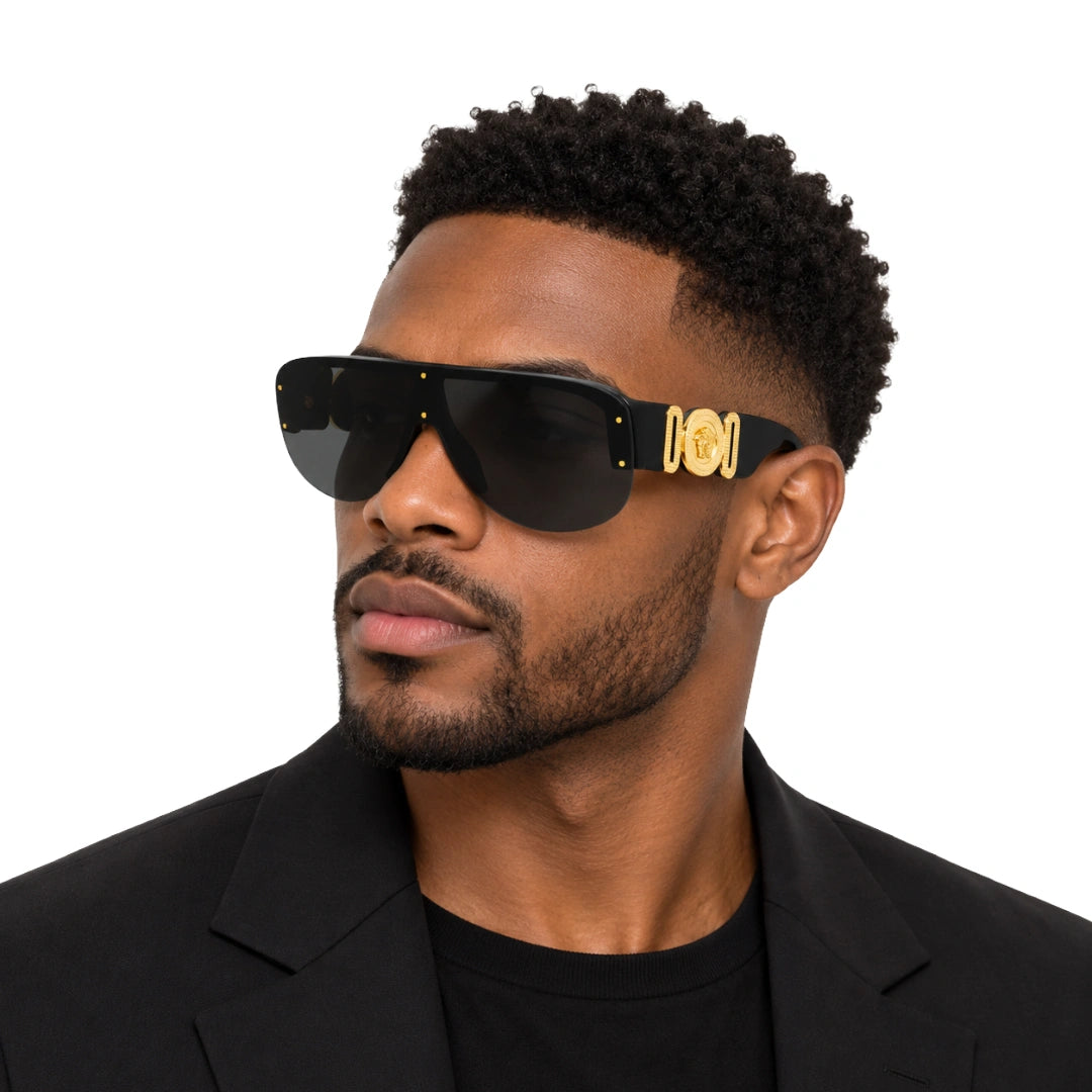 Versace 0VE4391 | Fashion-Forward Shield Sunglasses-7