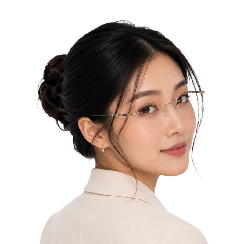 Zoe Miller Iconic Collection – ICN 3580 Rimless Optical Frame-zoom-
