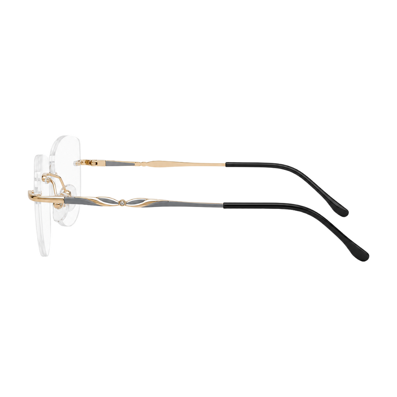 Zoe Miller Iconic Collection – ICN 3580 Rimless Optical Frame-zoom-