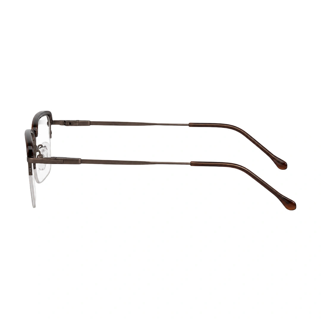 5STAR LINK 88612 | Half-Rim Browline Rectangular Prescription Eyeglasses-30