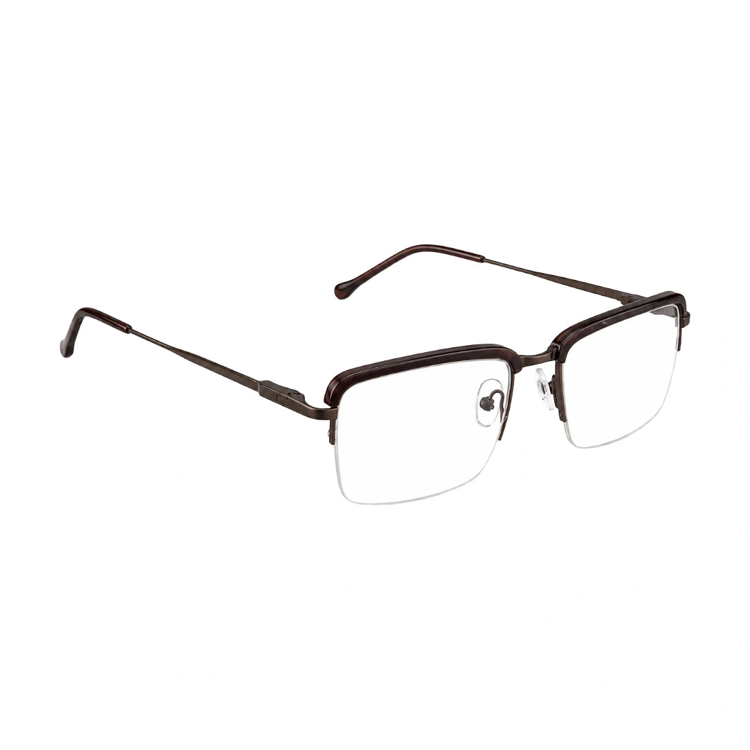 5STAR LINK 88612 | Half-Rim Browline Rectangular Prescription Eyeglasses-zoom-32