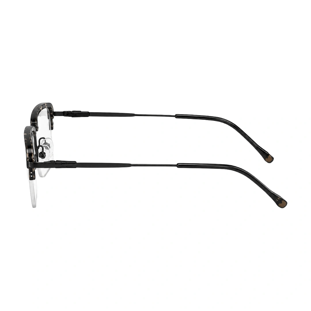 5STAR LINK 88612 | Half-Rim Browline Rectangular Prescription Eyeglasses-39