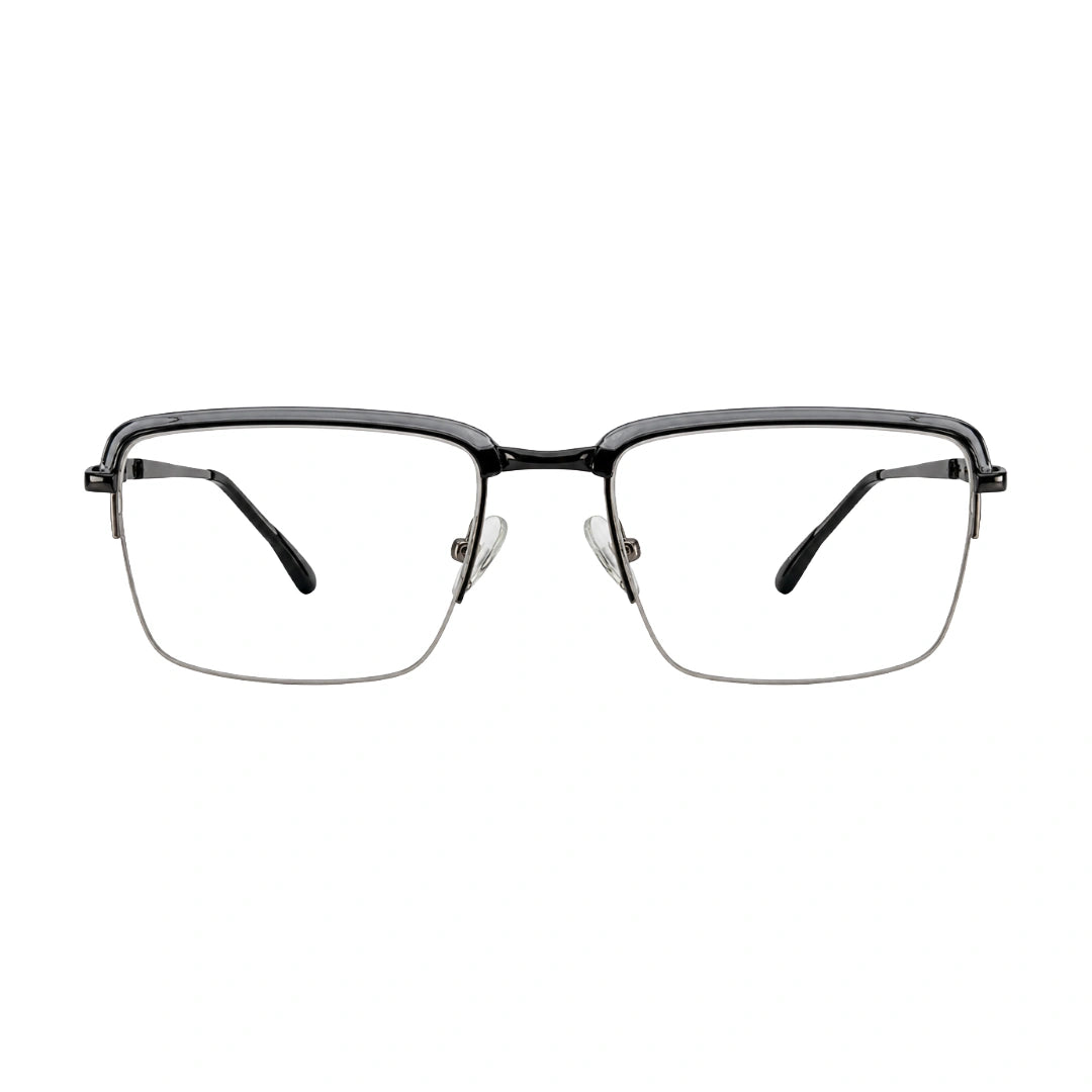 5STAR LINK 88612 | Half-Rim Browline Rectangular Prescription Eyeglasses-19