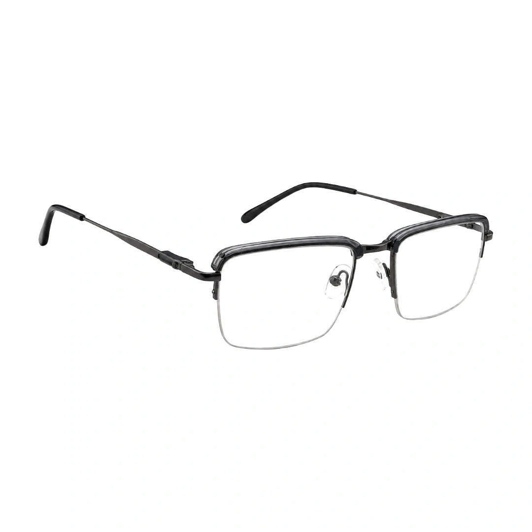 5STAR LINK 88612 | Half-Rim Browline Rectangular Prescription Eyeglasses-zoom-23