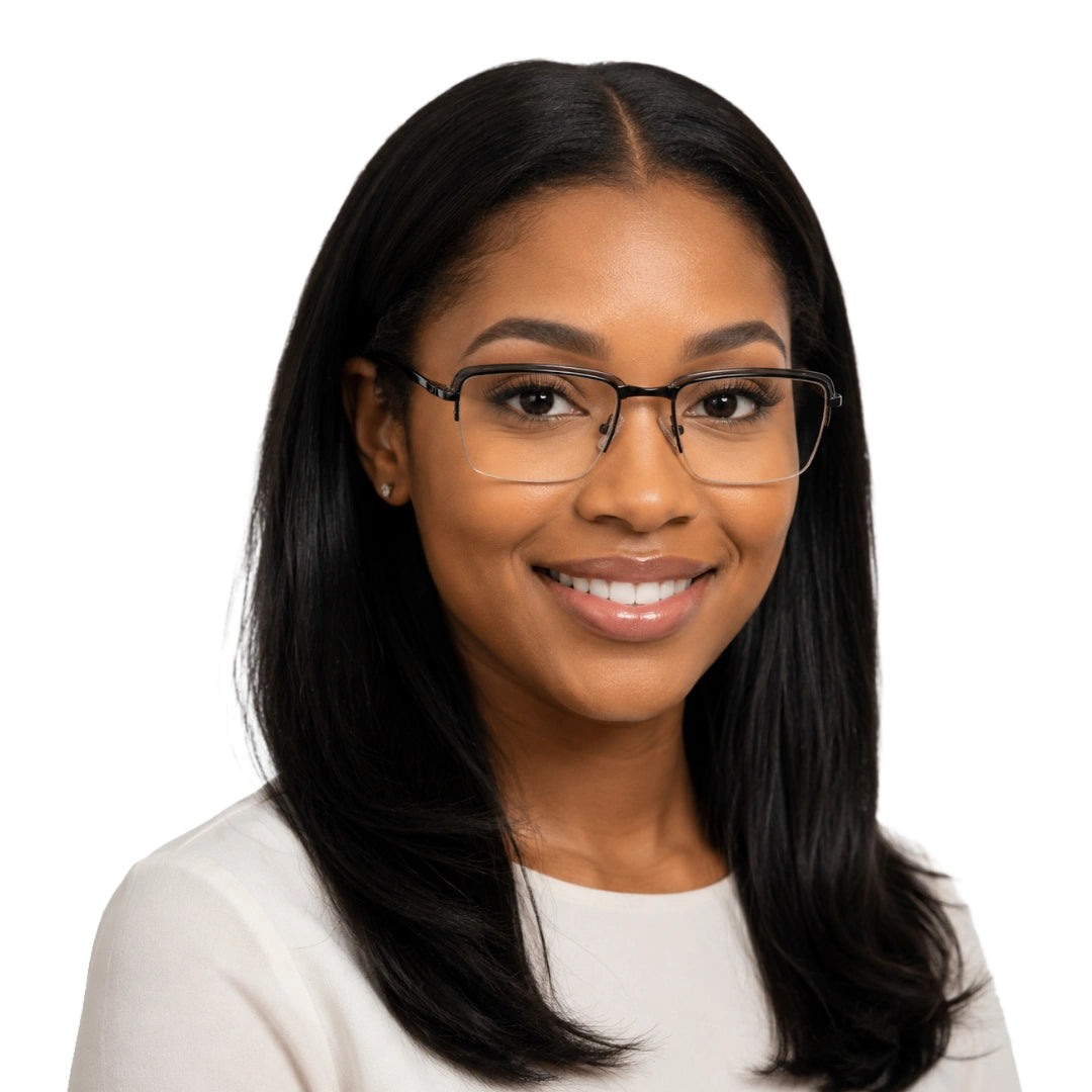 5STAR LINK 88612 | Half-Rim Browline Rectangular Prescription Eyeglasses-24