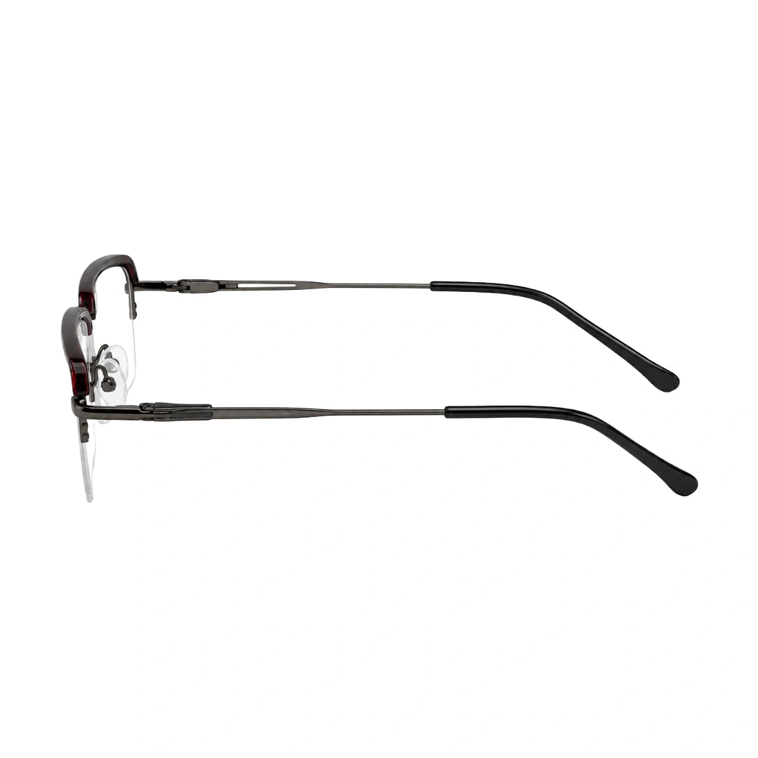 5STAR LINK 88612 | Half-Rim Browline Rectangular Prescription Eyeglasses-zoom-12