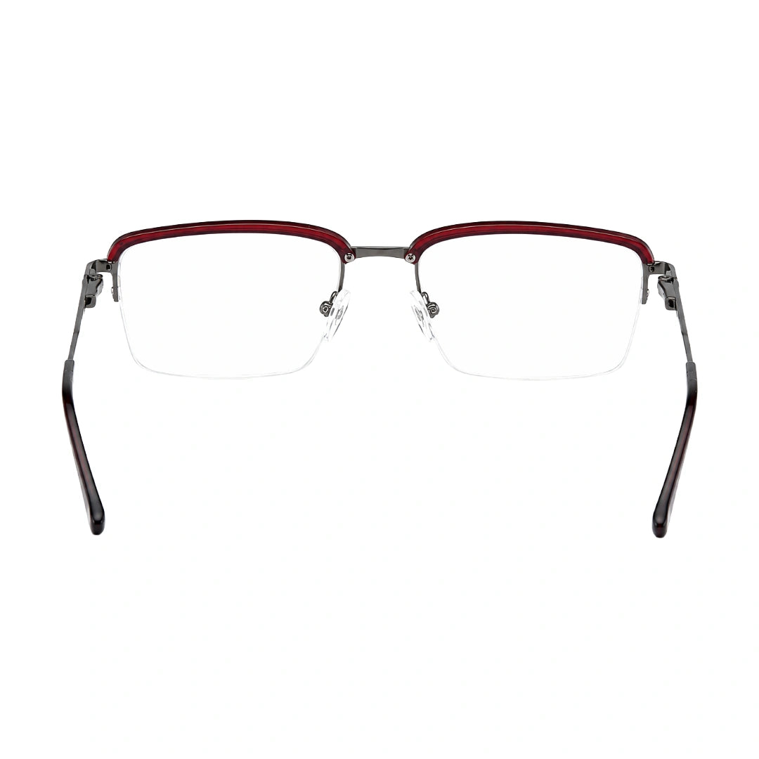 5STAR LINK 88612 | Half-Rim Browline Rectangular Prescription Eyeglasses-zoom-14