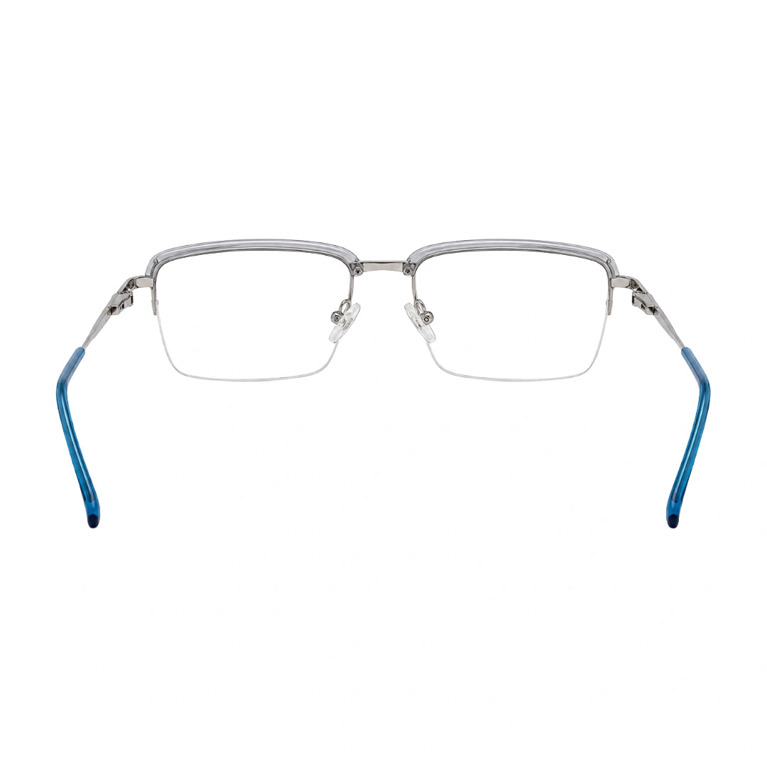 5STAR LINK 88612 | Half-Rim Browline Rectangular Prescription Eyeglasses-zoom-4