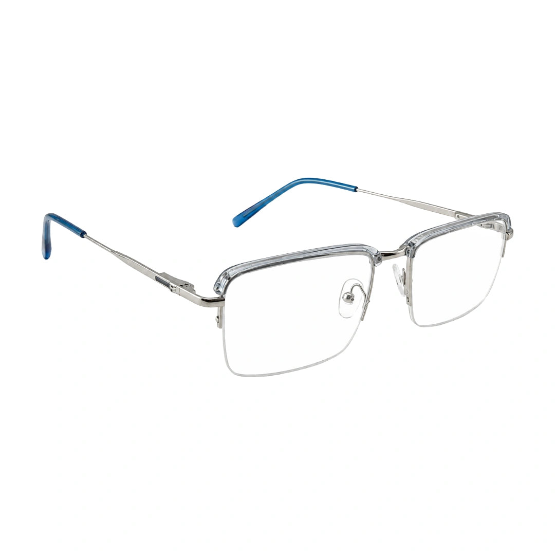 5STAR LINK 88612 | Half-Rim Browline Rectangular Prescription Eyeglasses-zoom-5