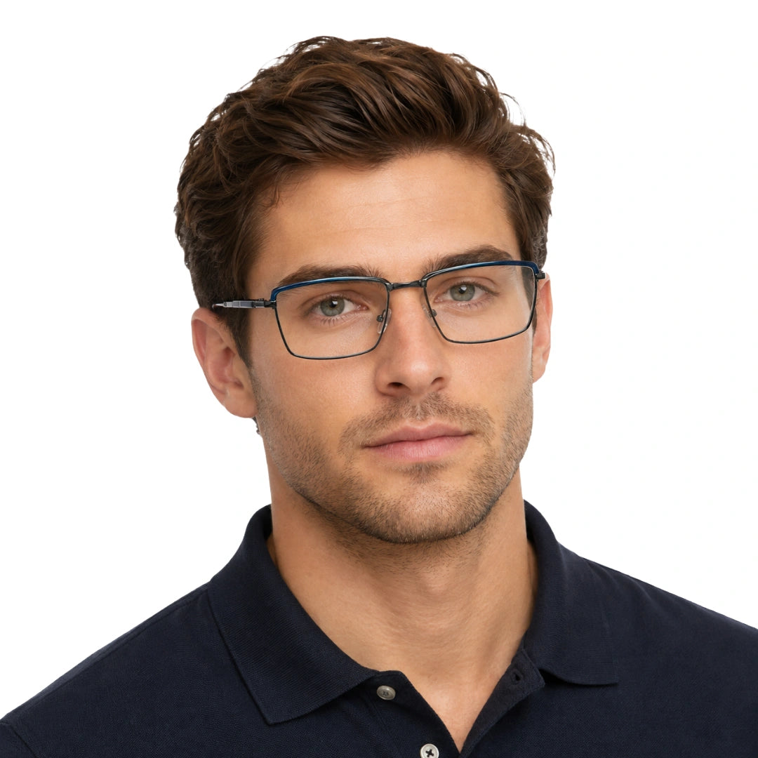 5STAR LINK 88613 | Structured Rectangular Prescription Eyeglasses-16