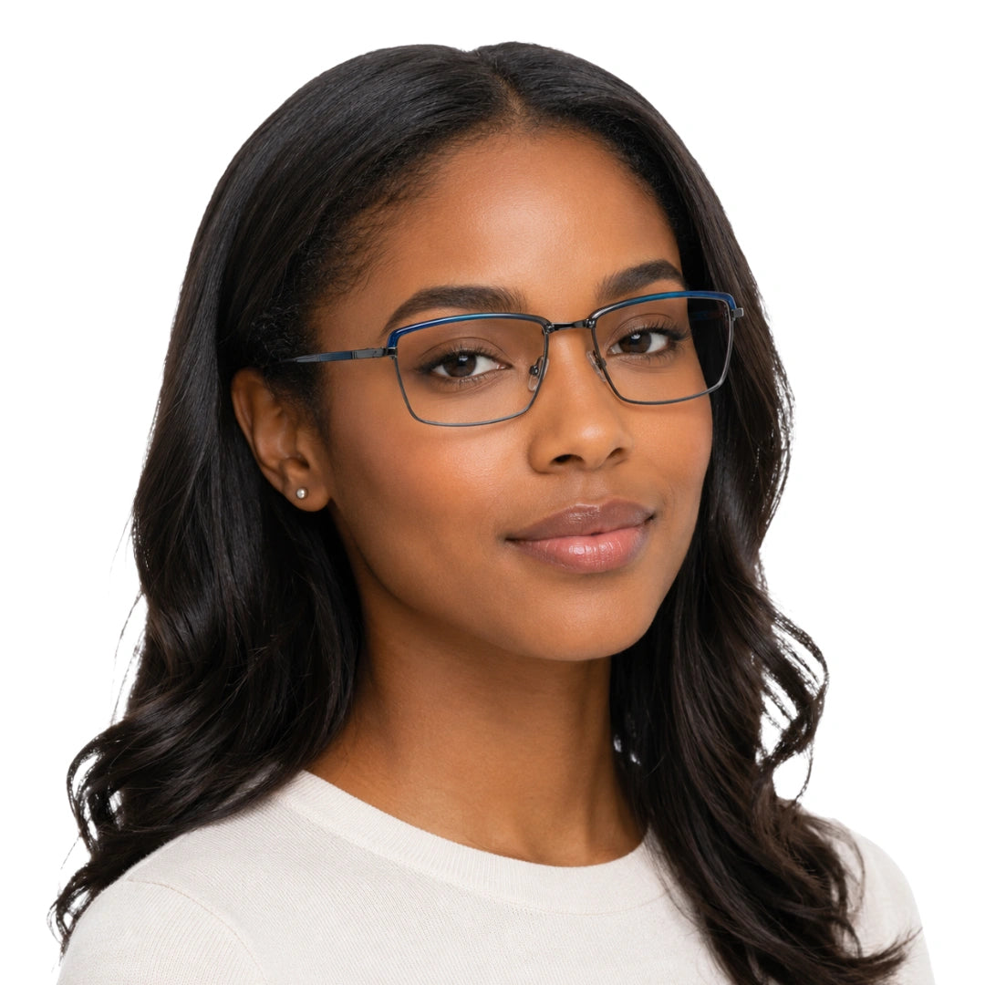 5STAR LINK 88613 | Structured Rectangular Prescription Eyeglasses-zoom-17