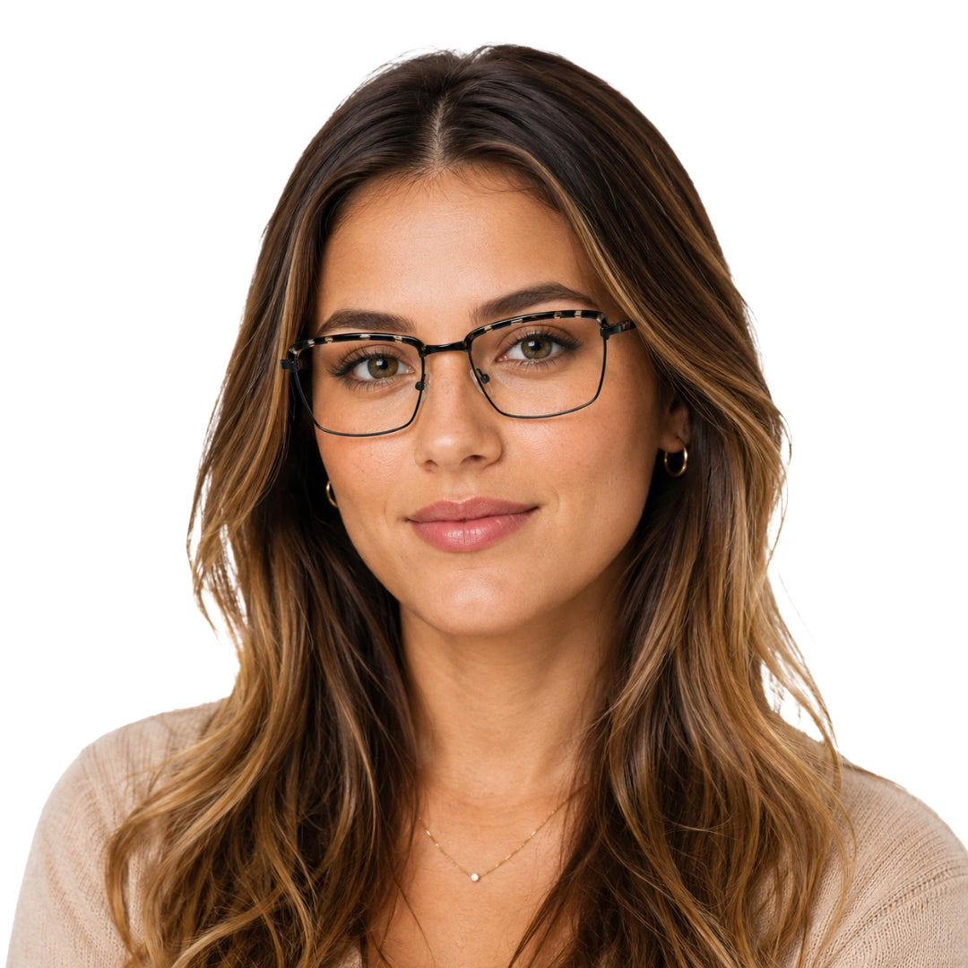 5STAR LINK 88613 | Structured Rectangular Prescription Eyeglasses-9