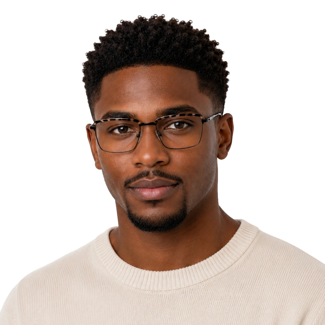 5STAR LINK 88613 | Structured Rectangular Prescription Eyeglasses-8