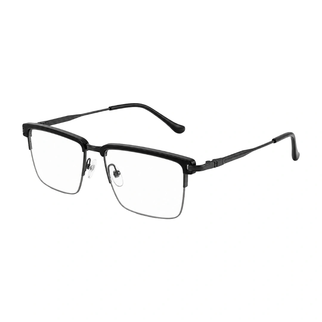 5STAR LINK 88614 | Half-Rim Rectangular Metal Eyeglasses-zoom-11