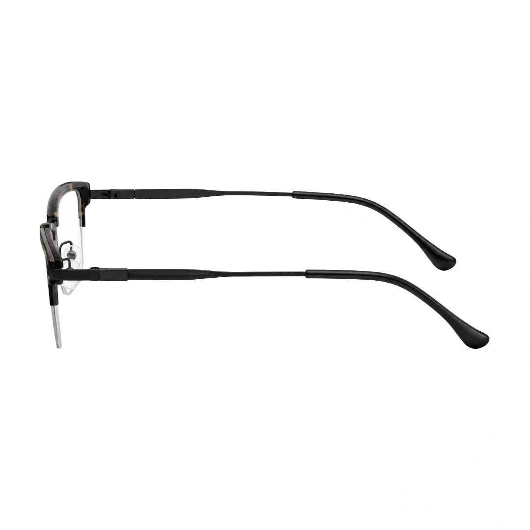 5STAR LINK 88614 | Half-Rim Rectangular Metal Eyeglasses-zoom-3