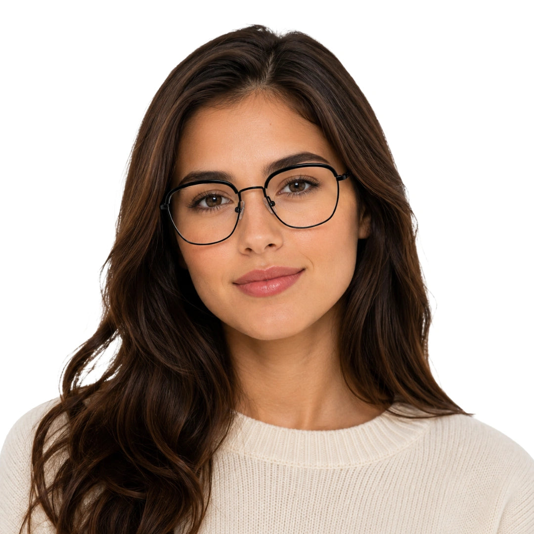 5STAR LINK 88619 | Lightweight Geometric Metal Eyeglasses-8