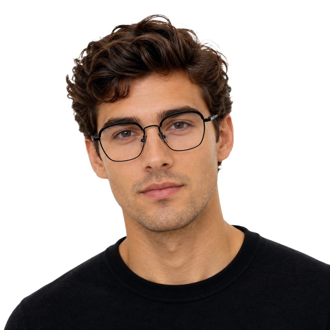 5STAR LINK 88619 | Lightweight Geometric Metal Eyeglasses-zoom-9