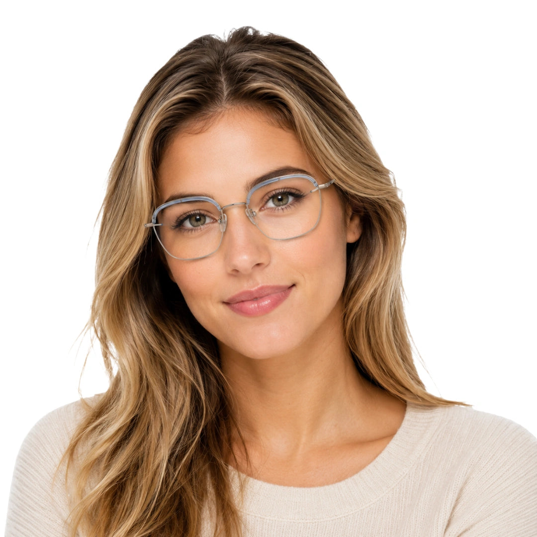 5STAR LINK 88619 | Lightweight Geometric Metal Eyeglasses-15