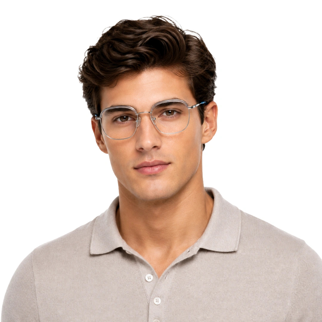 5STAR LINK 88619 | Lightweight Geometric Metal Eyeglasses-16