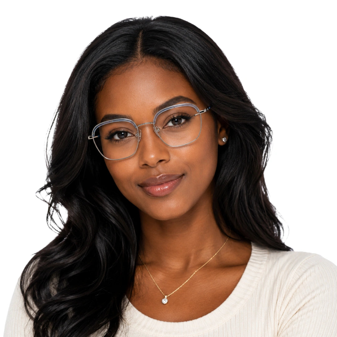 5STAR LINK 88619 | Lightweight Geometric Metal Eyeglasses-17