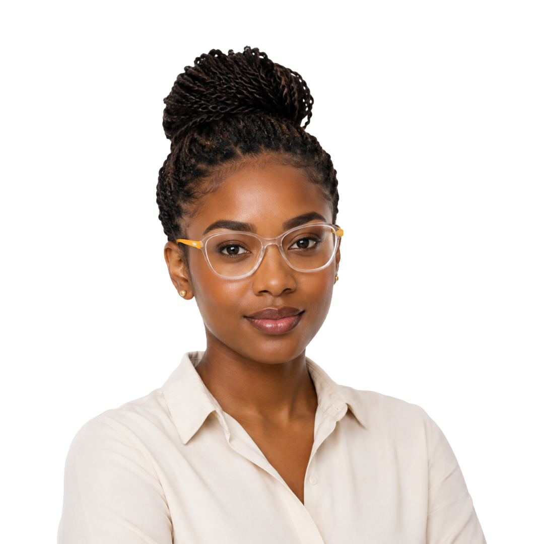 Zoe Miller Elite Collection – ZMM 9170 Crystal Yellow Geometric Optical Frame-6