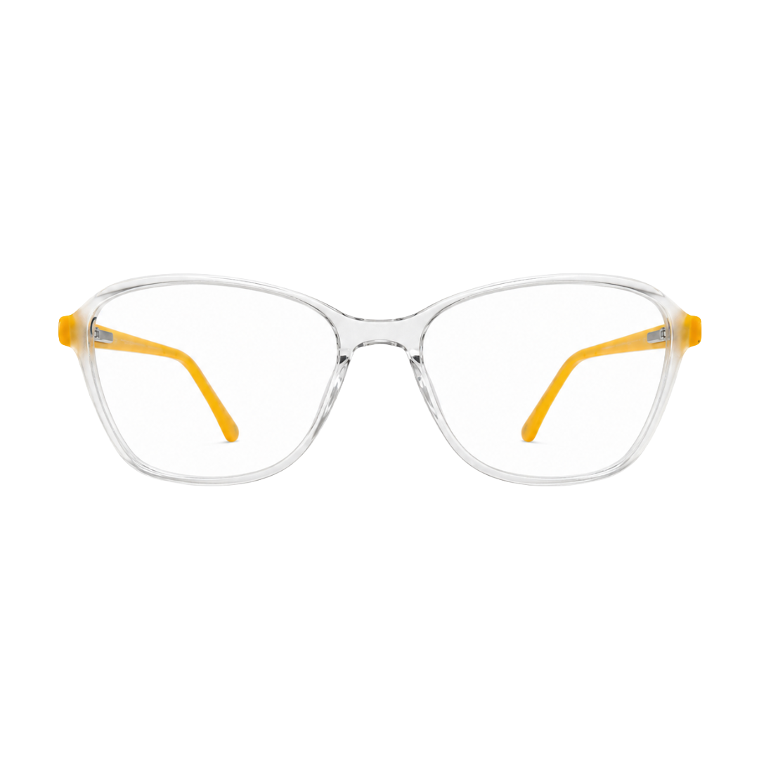 Zoe Miller Elite Collection – ZMM 9170 Crystal Yellow Geometric Optical Frame