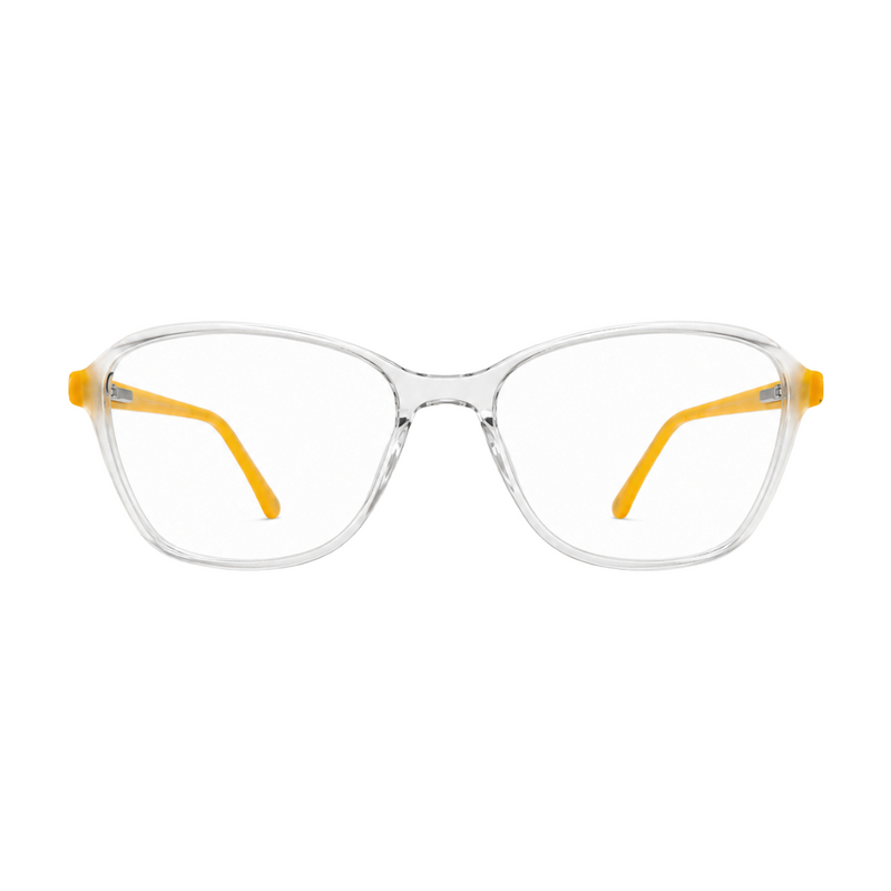 Zoe Miller Elite Collection – ZMM 9170 Crystal Yellow Geometric Optical Frame-zoom-