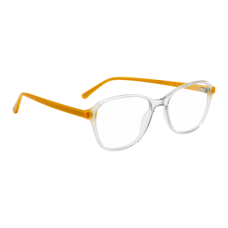 Zoe Miller Elite Collection – ZMM 9170 Crystal Yellow Geometric Optical Frame-zoom-