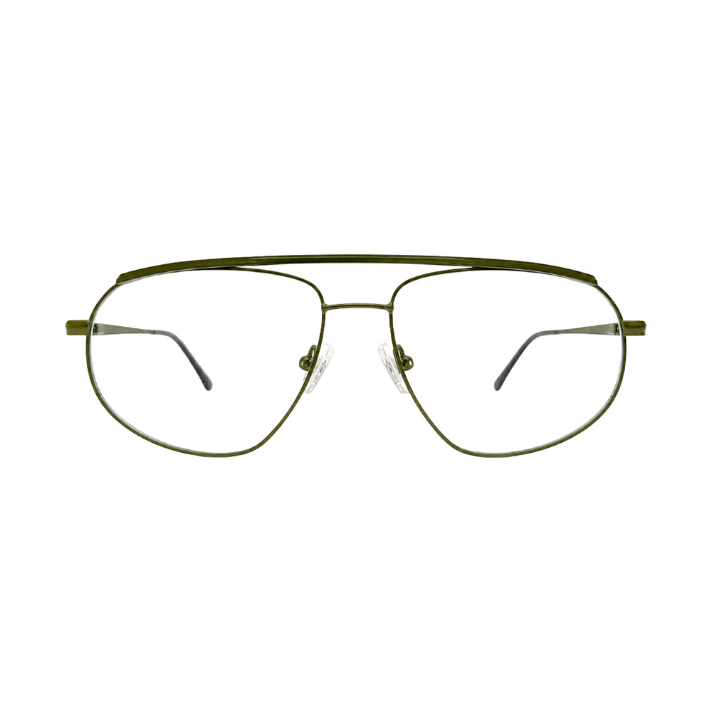 Zoe Miller-Elite Collection-ELT-9195 Matte Olive Green Metal Eyeglasses