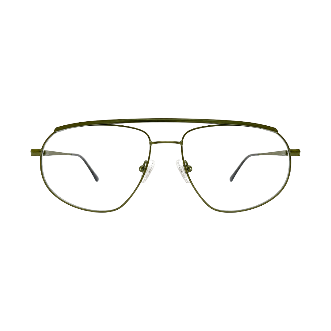 Zoe Miller-Elite Collection-ELT-9195 Matte Olive Green Metal Eyeglasses