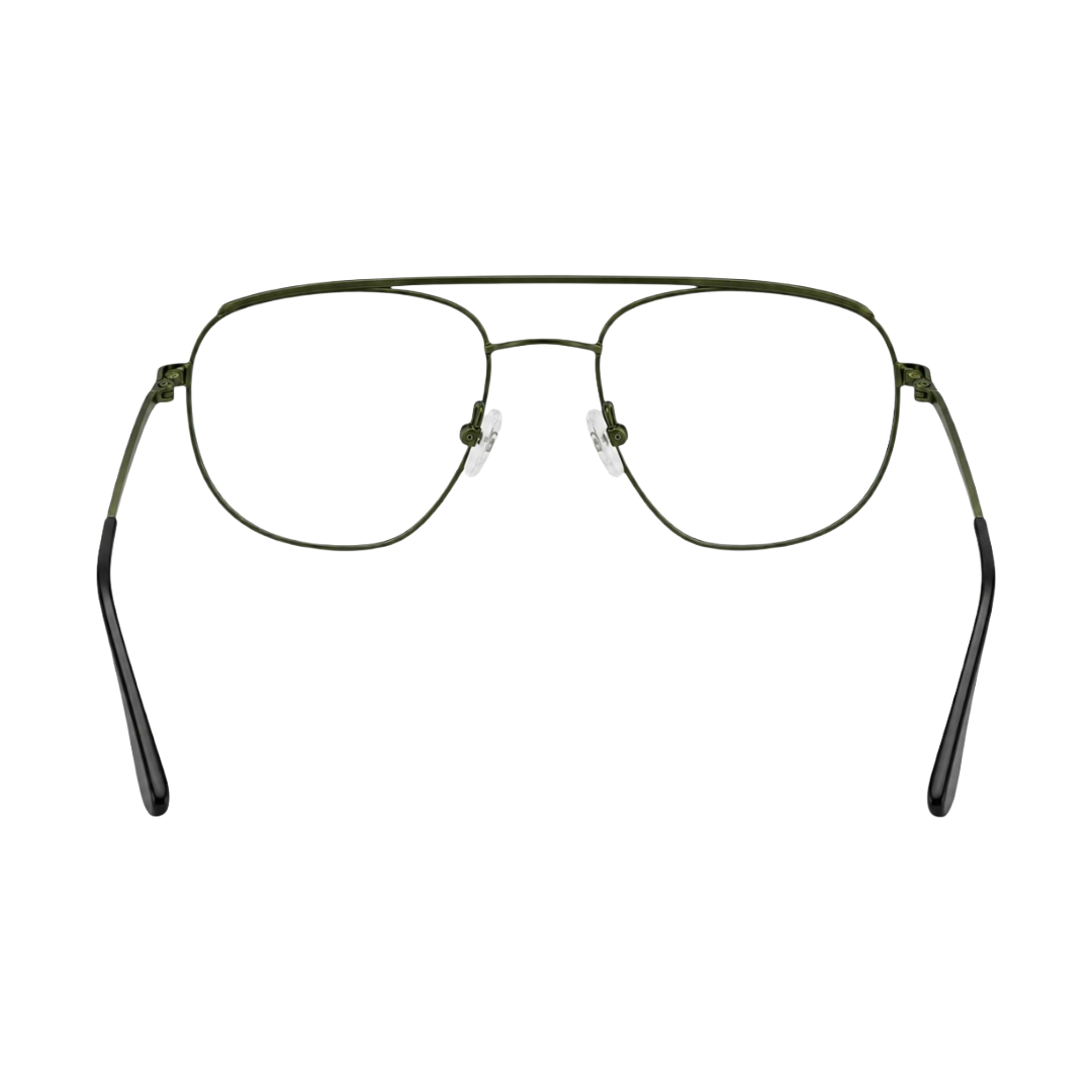 Zoe Miller-Elite Collection-ELT-9195 Matte Olive Green Metal Eyeglasses-zoom-4
