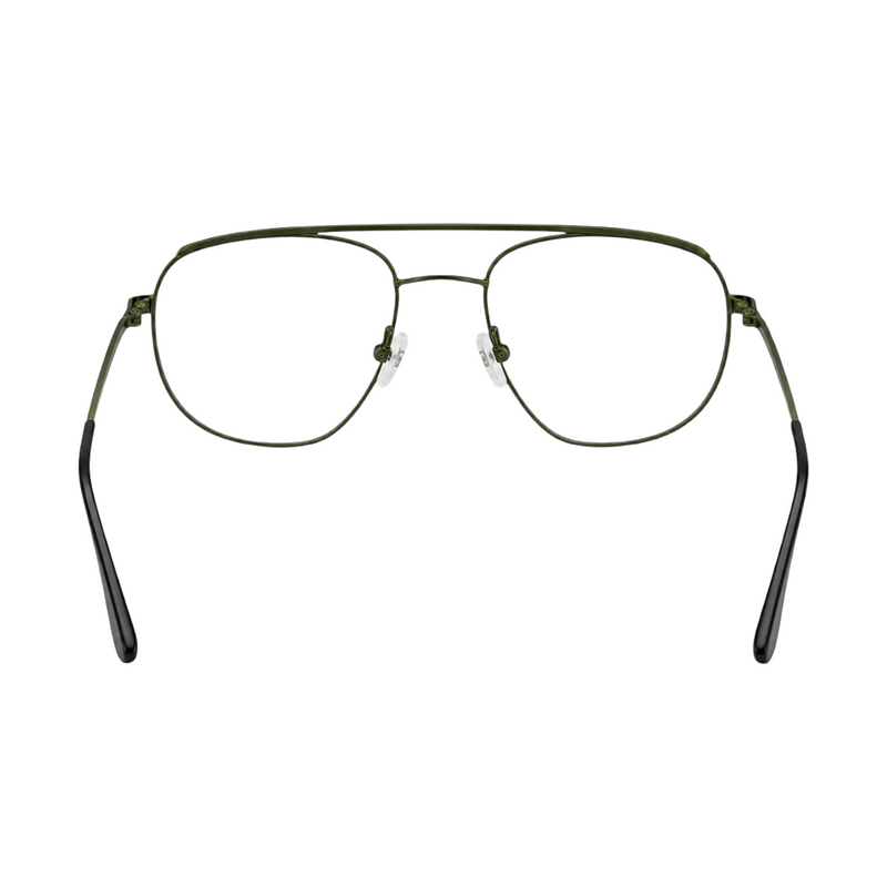 Zoe Miller-Elite Collection-ELT-9195 Matte Olive Green Metal Eyeglasses-zoom-