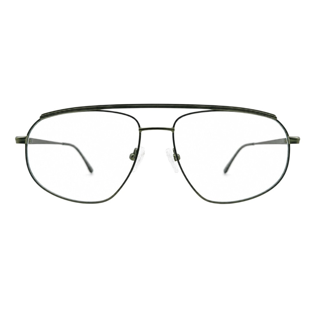 Zoe Miller-Elite Collection-ELT-9195 Matte Olive Green Metal Eyeglasses