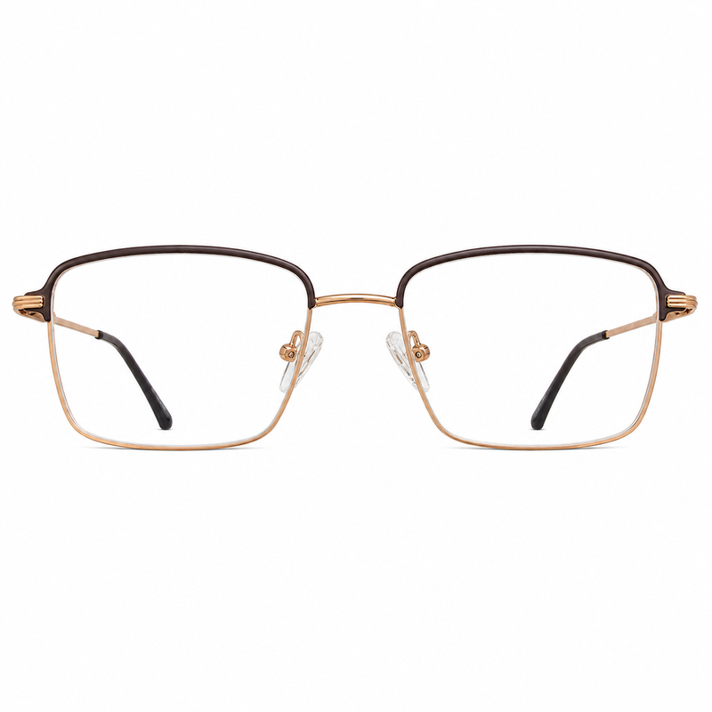 ELT 9196 Gunmetal Square Eyeglasses-zoom-