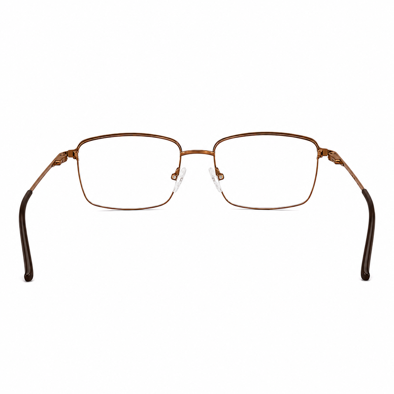 ELT 9196 Gunmetal Square Eyeglasses-zoom-