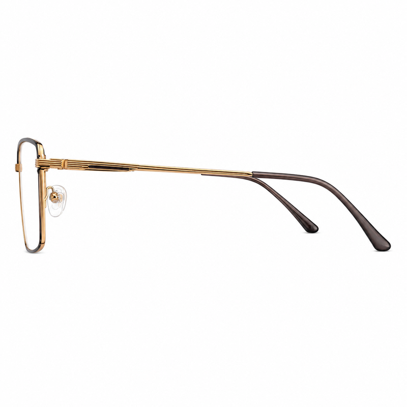 ELT 9196 Gunmetal Square Eyeglasses-zoom-